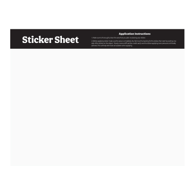 Sticker Sheet 5.5" x 7" Custom Shapes
