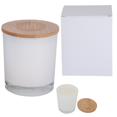 Bamboo Soy Candle With Matching Custom Box