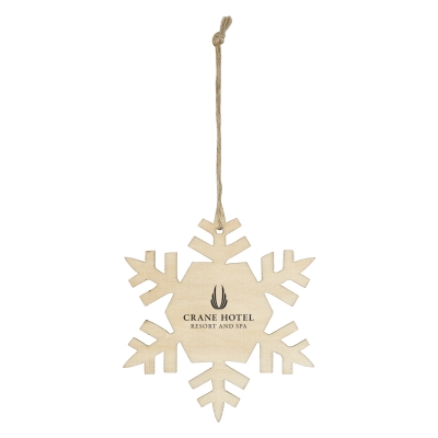 Wood Ornament - Snowflake