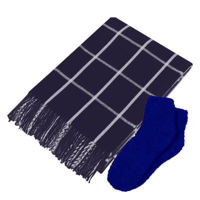Charleston Throw & Fuzzy Socks Kit