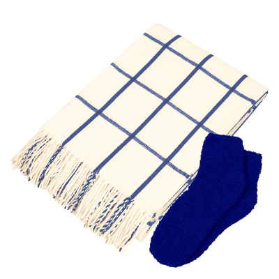 Charleston Throw & Fuzzy Socks Kit