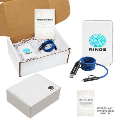 65W Quick Charge Cable & rPET Power Bank Gift Set