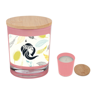 Bamboo Soy Candle With Full Color Label