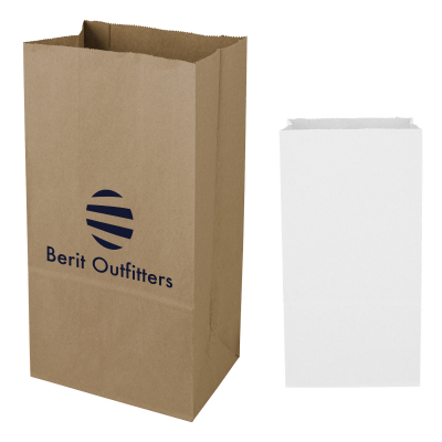 12# SOS Kraft Paper Bag – 7.06" x 13.75"
