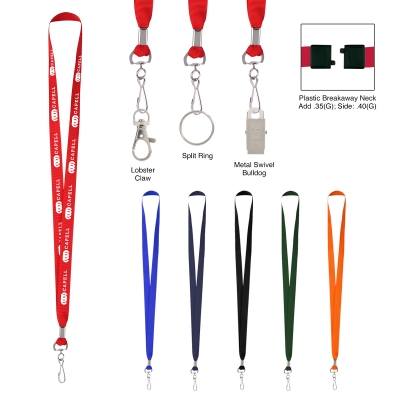 Polyester Lanyard With J-Hook