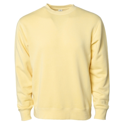 Independent Trading Company Unisex Midweight Pigment Dyed Crew Neck