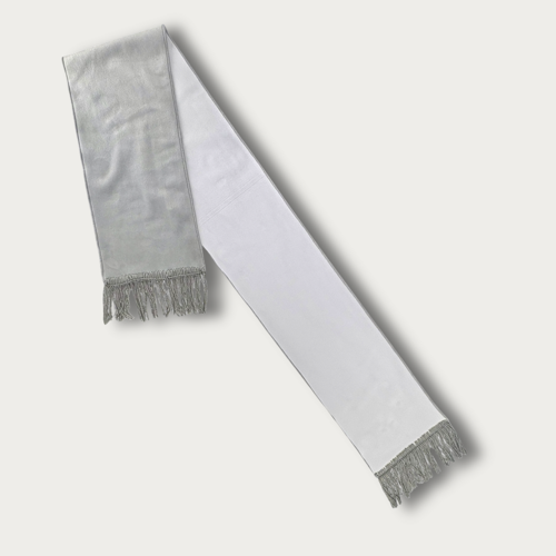 8 x 60 Inch Fringed Sublimated (One Side) Scarf - Ships in 2 Days in USA