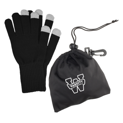 Touch Screen Gloves In rPET Pouch