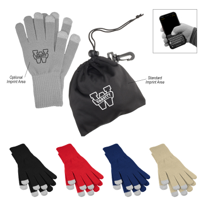 Touch Screen Gloves In rPET Pouch