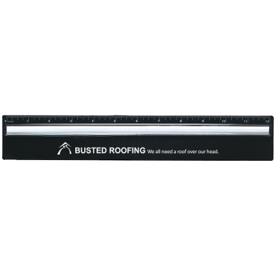 Plastic 12" Ruler With Magnifying Glass