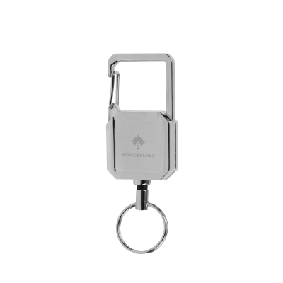 Badge Reel Keychain With Carabiner