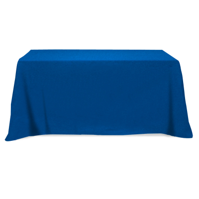 Flat Poly/Cotton 3-sided Table Cover - fits 6' standard table