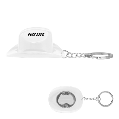 Cowboy Hat Bottle Opener Keychain