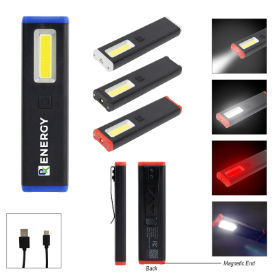 Rechargeable Slim Clip COB Flashlight