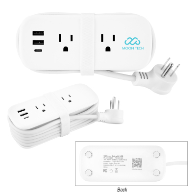 Compact Multi-Outlet Power Strip