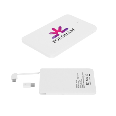 Slim 2,500 mAh 3-In-1 Power Bank