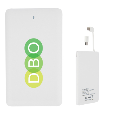 Slim 4,000 mAh 3-In-1 Power Bank
