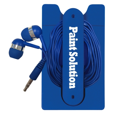 Phone Wallet With Earbuds